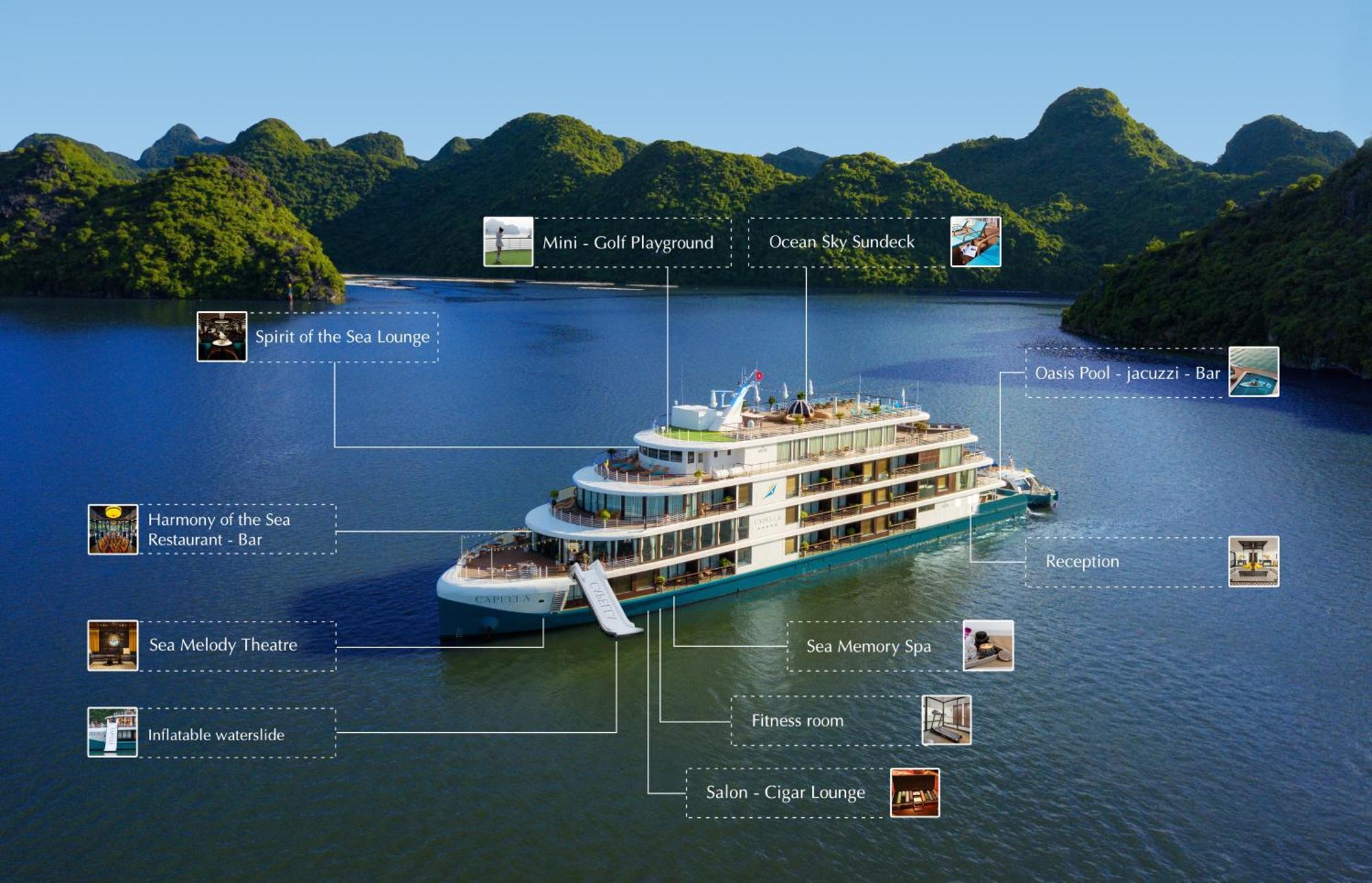 Halong Capella Cruise Hotel Ha Long Eksteriør billede